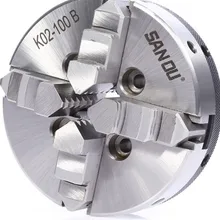 100 мм " токарный патрон четырехкулачковый мини Самоцентрирующийся SANOU K02-100B для ЧПУ деревянный токарный станок Будда бусины