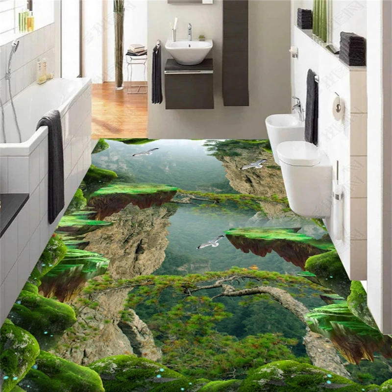 Avoir Images Beibehang Personnalise Mode Papier Peint Foret Montagne En Trois actualisé par