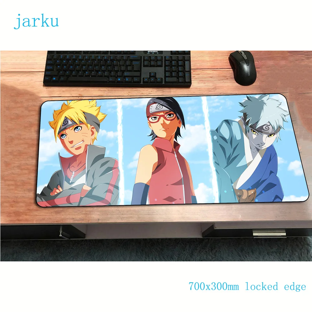 BORUTO коврик для мыши мультяшный 700x300 мм игровой коврик для мыши геймер Коврик для мыши Инди-поп клавиатура компьютер padmouse игровой коврик для ноутбука
