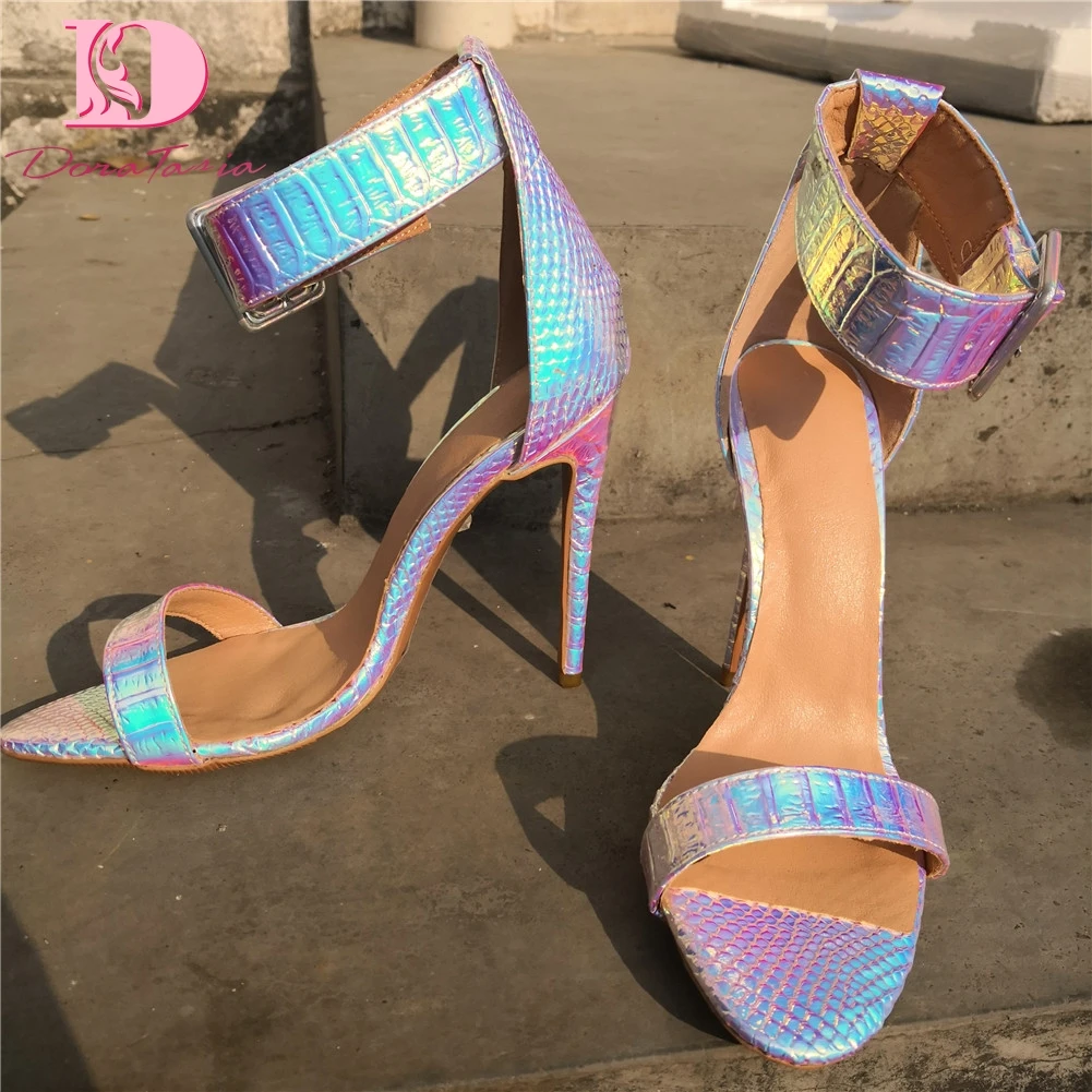 

DoraTasia Brand Design Big Size 35-47 Sexy More Colors Party Women Shoes 2019 Summer Wedding High Heels Shoes Woman Sandals