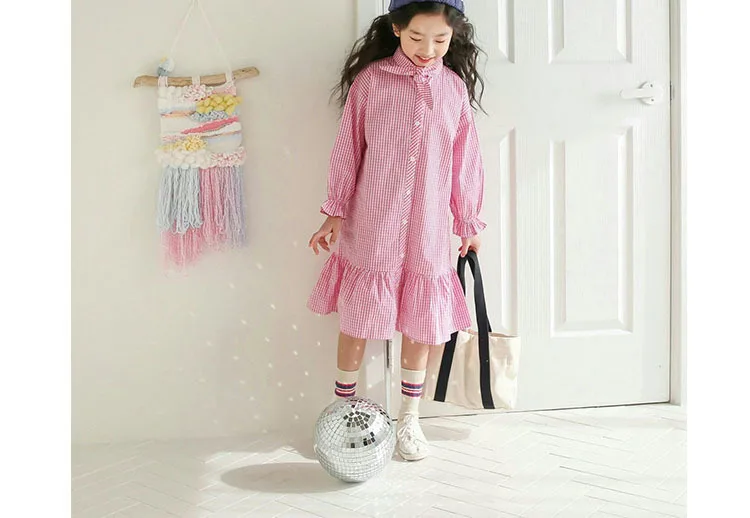 Spring Autumn Shirts Cotton Long Sleeve Children Princess Dresses White Black Plaid School Girls Dress 9 To 10 12 14 Years  4 5 6 7 8 9 10 11 12 13 14 15 years big baby  toddler   girls fall dress kids girl shirt (13).jpg