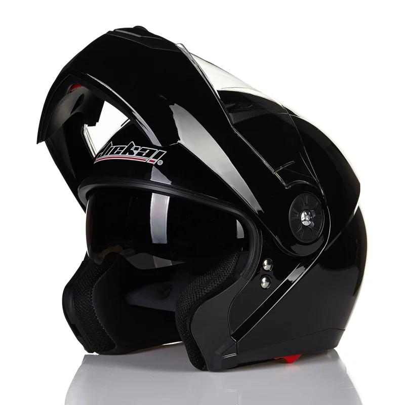 Двойной линзы мотоцикл шлем флип шлем с аэродинамический дизайн для мужчина и женщина всадников dot утвержден