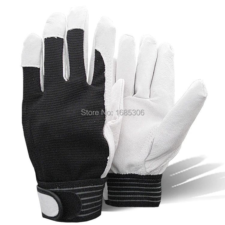 

Hot product pigskin leather working glove welding coat leather gardening glove mechanic work gloves 508BK