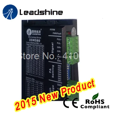

2015 Newest! Leadshine 3DM580 Stepper motor Drive 18~50VDC Input Max 8A Output Current low noise and vibration! 3 pcs per lot!