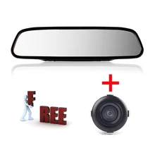 4.3 Inch Auto Parking System HD Car Rearview Mirror Monitor with 170 Degrees Waterproof Car rear view camera FREE SHIPPING