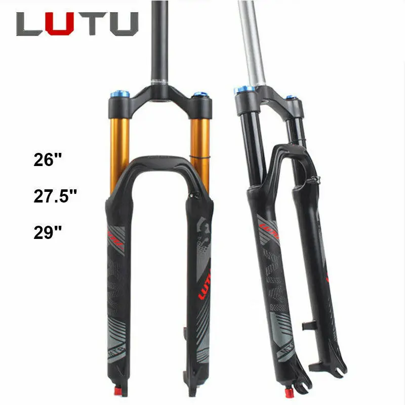 26//27.5//29 MTB Fork Disc Brake Straight Tube Qr Mountain Bike Aluminum Fork1-1//8