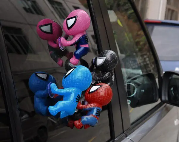 Figure Spider Man Toy Climbing Spiderman Window Sucker for Spider-Man Doll Car