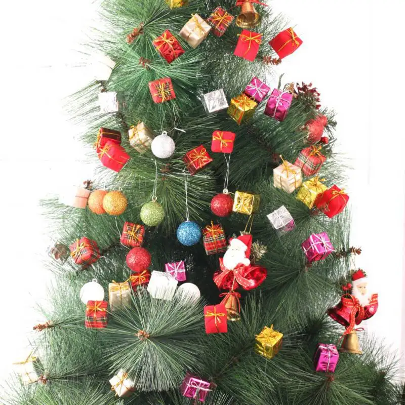 

12pcs/lot Christmas Tree Candy Christmas Tree Hanging Ornament Xmas Decoration Colorful