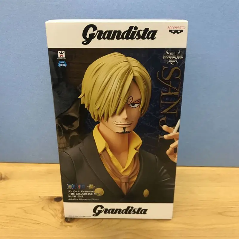 

WSTXBD BANPRESTO Original One Piece OP Grandista ROS GROS Sanji Luffy PVC Action Figure Toys Figurals Dolls