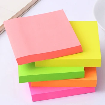 

New Arrival Fluorescence Memo Pad Sticky Notes Stationery Planner School Supplies Paper Stickers Free Shipping