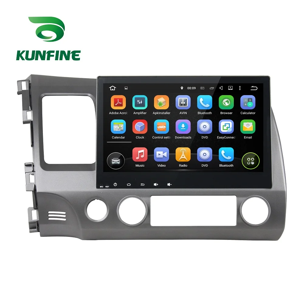 Sale Android 9.0 Octa Core 4GB RAM 64GB Rom Car DVD GPS Multimedia Player Car Stereo Deckless for HONDA CIVIC 2006-11 Radio WIFI 1