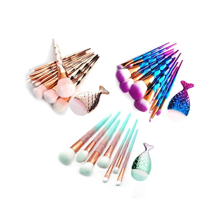 

11Pcs/Set Makeup Brushes Eyeshadow Brush High Quality Unicorn Makeup Brushes Set Diamond Make Up Paint Brush Set