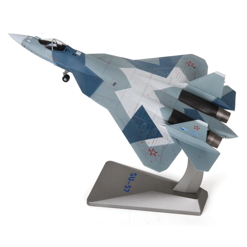 1/72 масштаб Россия T-50 SU-57 боевой литой металлический самолет модель игрушка для мальчика подарок Новая Розничная коробка коллекция