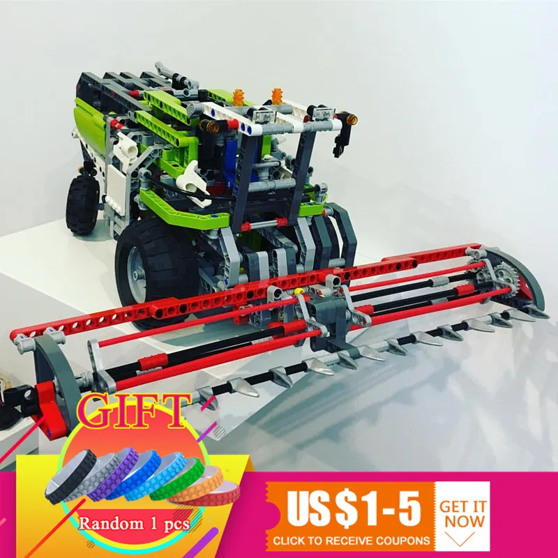 

20041 1107Pcs The Combine Harvester Technical Series Set Educational Building Blocks Toys Model Gift Compatible with 8274 lepin
