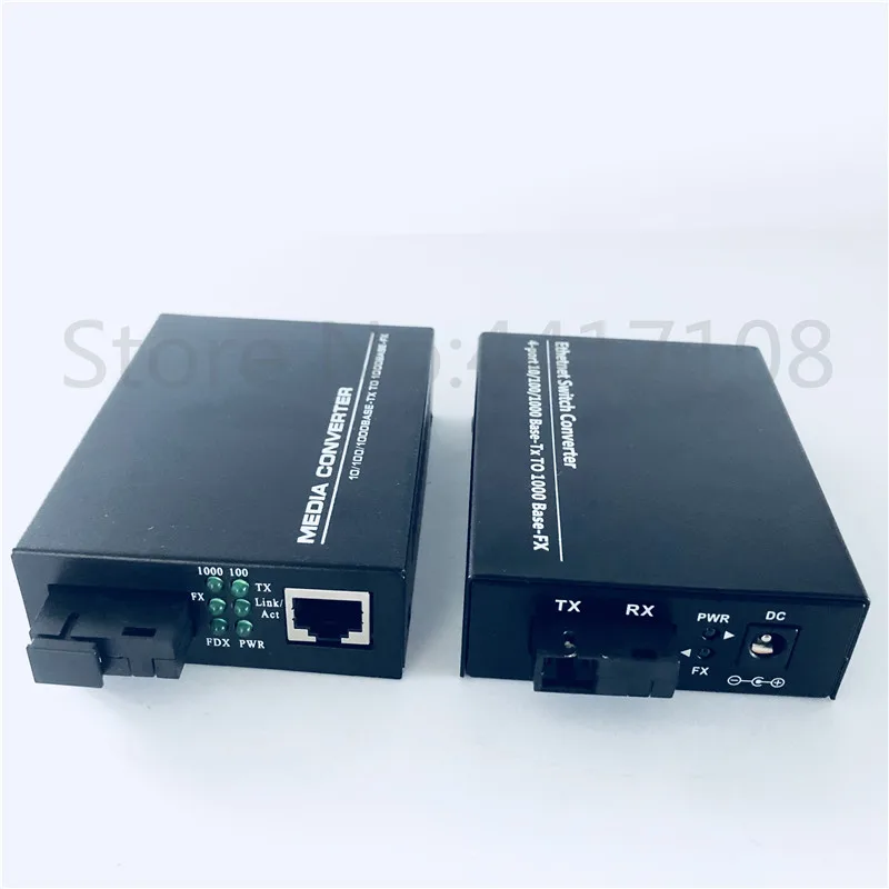 FTTH Бесплатная доставка 20 км гигабитный 4 портовый оптоволоконный коммутатор ethernet