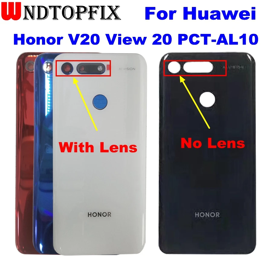 Новинка 6," для huawei Honor View 20, крышка для батареи, задняя крышка, корпус, задний Чехол для Honor V20, чехол для батареи, запасные части V20