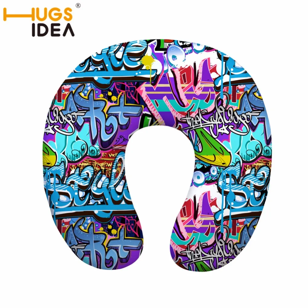 

HUGSIDEA Memory U Shaped Travel Air Pillow Car Neck Pillow Pillows Soft Cushion Home Textile Memory Foam U-Shaped Cushion