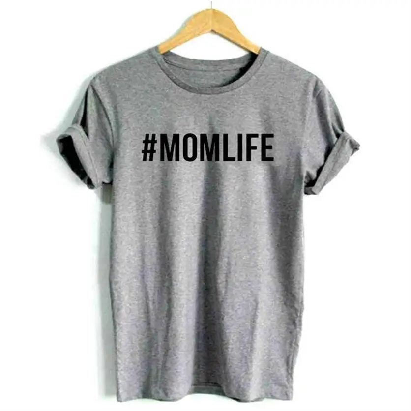 

Arrival Short Sleeve Cotton MOMLIFE Letters Print T-Shirt For Women Tshirt Tops T-Shirt Women Femme Summer Cute Japan Spring