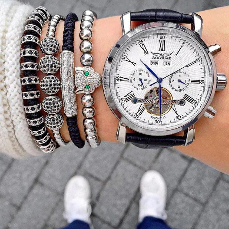 Mcllroy Macrame Braiding Bracelets Jewelry bracelet homme Micro CZ Paved Curved Tubes Bangls for Women Simple Bend Bar Bracelets