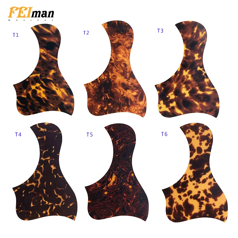 Feiman guitar parts Acoustic Guitar Pickguard Quality Self-adhesive bird Style Pick Guard Sticker For 40" 41" Size guitarra