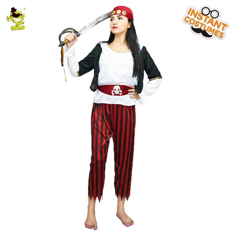 

Cool Pirate Woman Costumes Adult Attracted Viking&Buccaneer Girls Decoration for Halloween&Carnival Party Shows