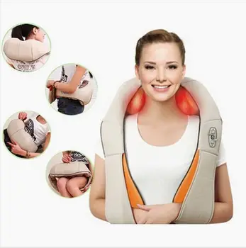 

Healthy Care Shiatsu Kneading Back Neck Shoulder Body Massager infrared heating Massager