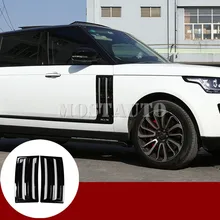 Для Land Rover Range Rover L405 дорожный указатель, брызговик боковая Накладка 2013- 2 шт серебристый/черный