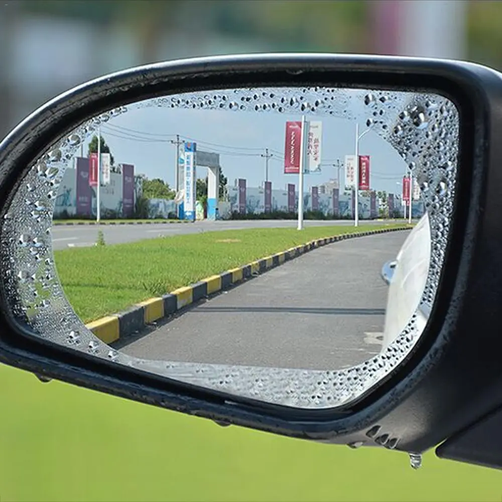 

Window Clear Safer Car Rearview Mirror Film Anti-Fog Membrane Waterproof Rainproof Car Mirror Window Protective Film Car Rain