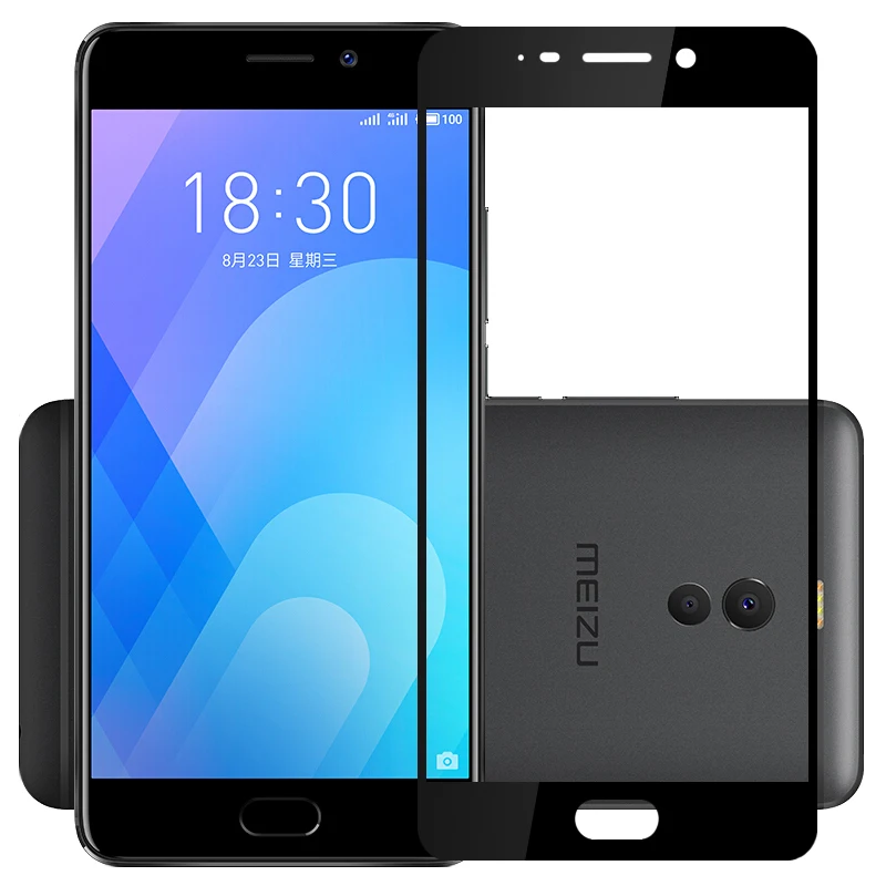 Полное покрытие экрана протектор для Meizu M6 Note полное защитная пленка Закаленное