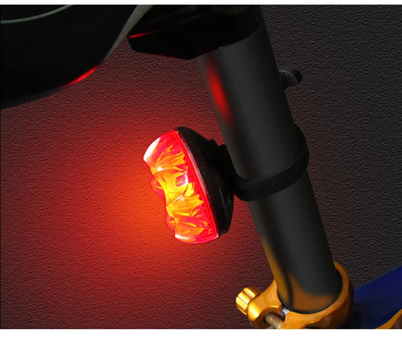Cheap New 2018 Bike Tail Light Intelligent Brake Light For Bicycle Led Rechargeable USB Bike Rear Light Safety Warning Cycling Lamp 11