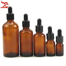 5-100 мл коричневая стеклянная бутылка ароматерапия жидкость с всасывающим маслом флакон для реагента капельница может заполнять бутылку