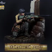 [Loong Way Miniatures] Nuts Planet Sharpshooter Келли 75 мм миниатюрные из полимерной смолы