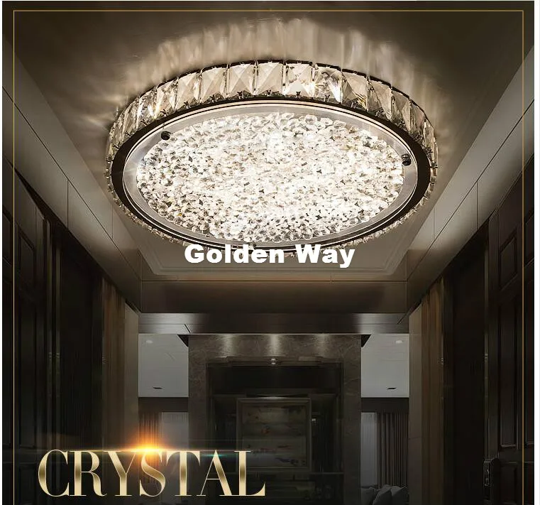 

Modern LED Crystal Ceiling Lights For Living Room luminaria teto cristal Ceiling Lamp For Home Decoration Lamp 100% Guaranteed