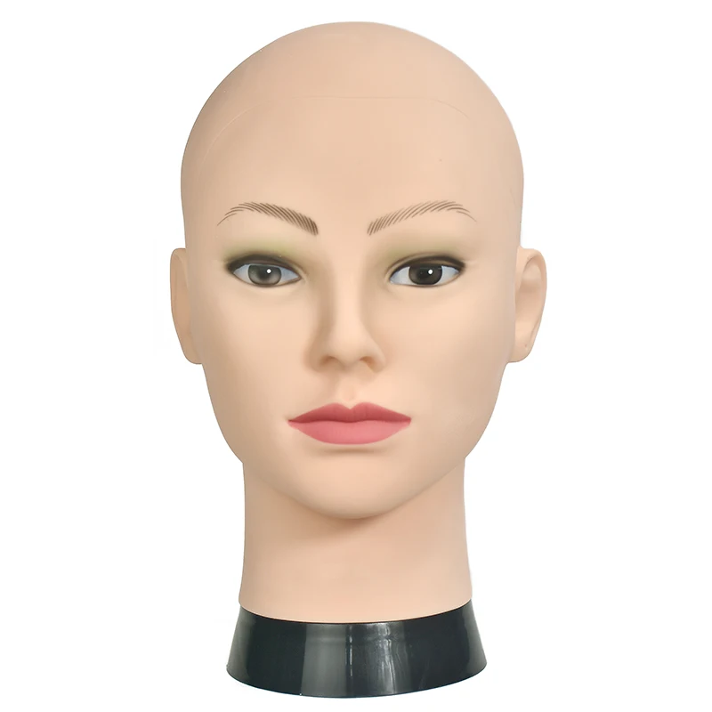 

Bald Mannequin Head With Clamp Female Mannequin Head For Wig Making Hat Display Cosmetology Manikin Head For Makeup Practice
