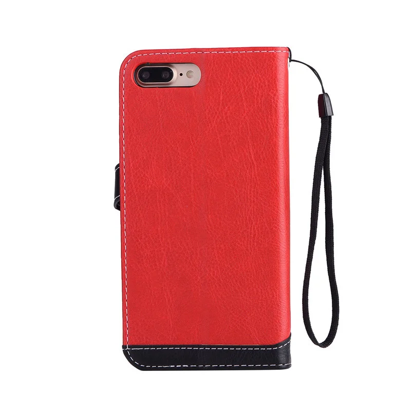 Роскошный кожаный чехол книжка Nephy для iPhone 6 6S 7 8 Plus 5 s SE 5SE X 10 6Plus 7Plus черный