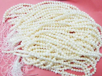 

Free shipping (12 strands/set) 6-7 mm 100% freshwater pearl LOOSE BEADS 15"