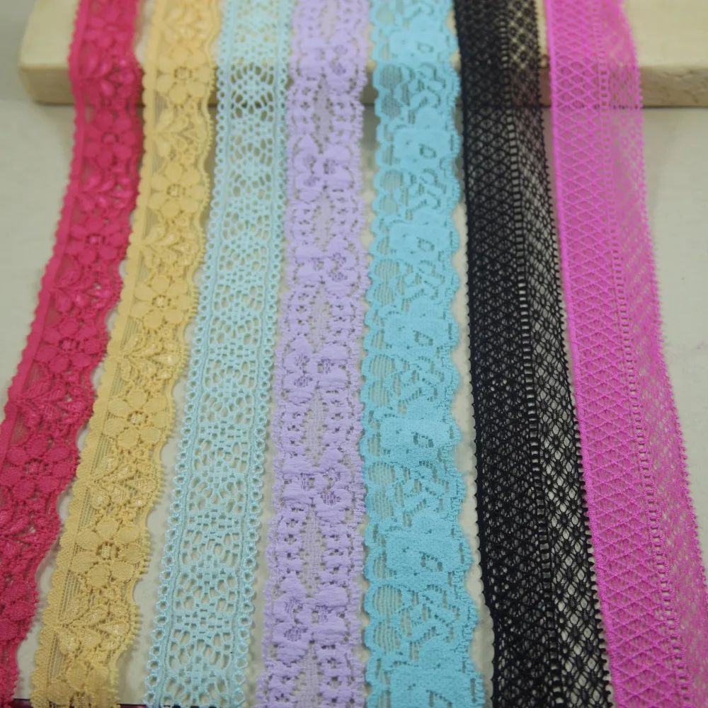 

C series Elastic Stretch Lace trim 10 yards/lot 23mm-28mm width DIY sewing/garment/clothes accessories