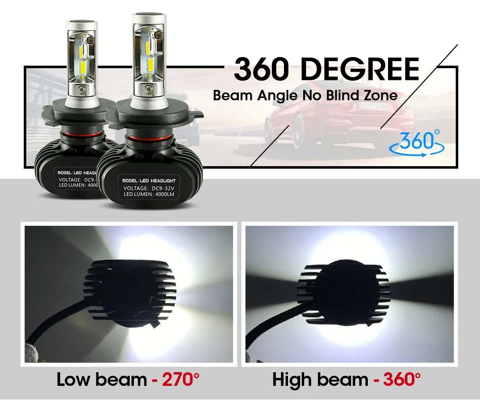 COB N1 h7 led h4 h11 h8 h9 9005 9006 hb3 hb4 (4)