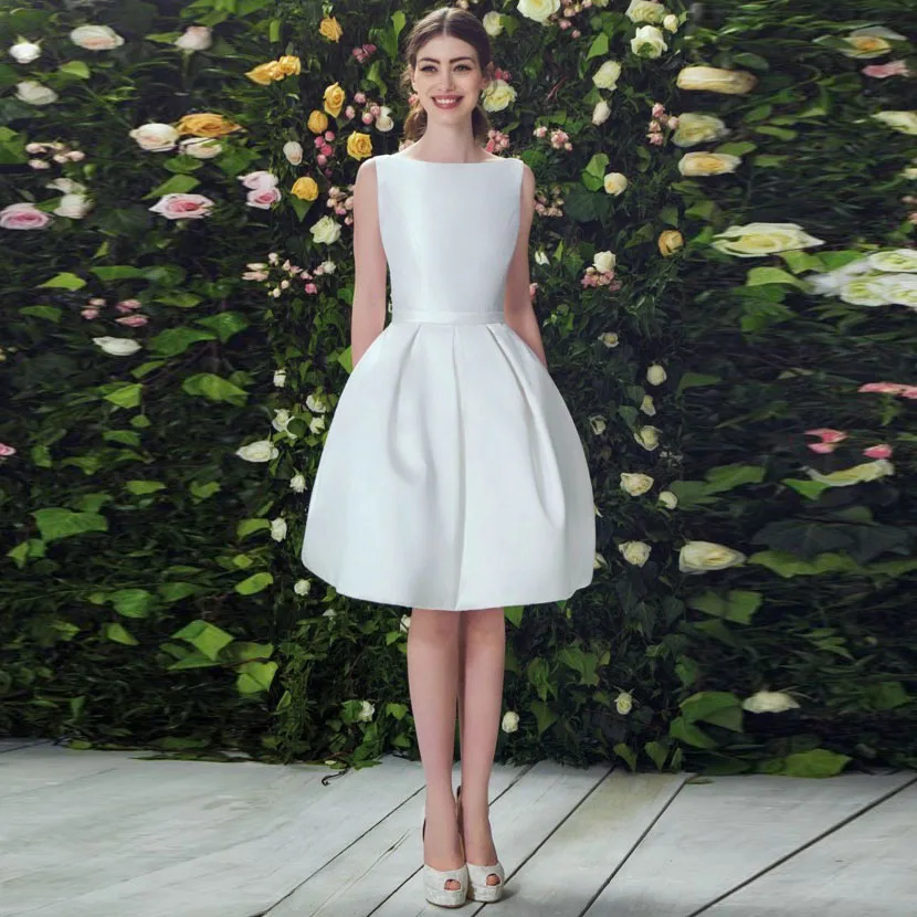 Simple White 2017 Engagement Party Dresses Y Backless Short Simple White 2017 Engagement Party Dresses Y Backless Short Tail 2016 Evening Gowns With Pockets In From Weddings