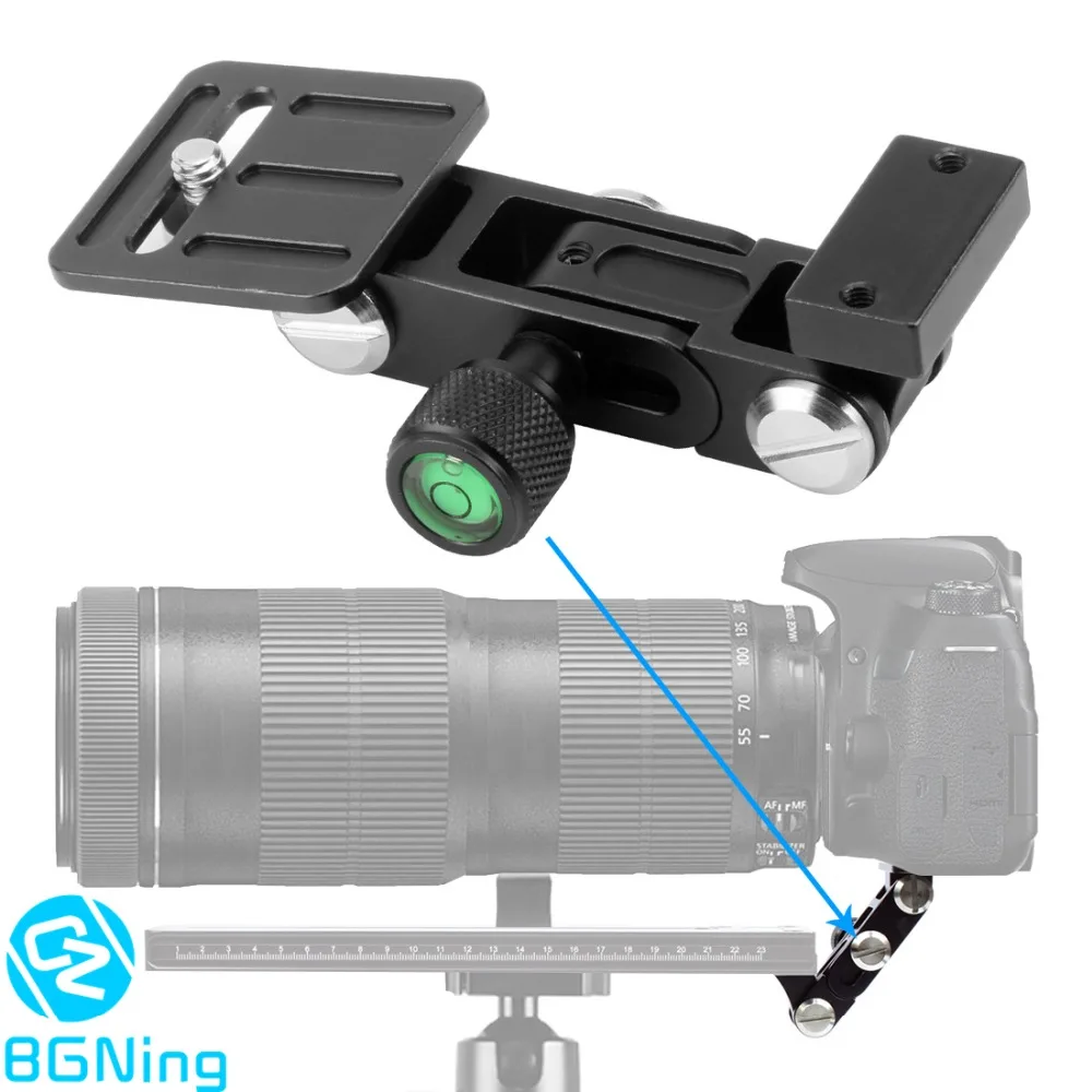 

BGNING Aluminum Telephoto Zoom Lens Holder for Long Focus Camera Support Bracket Quick Release Plate for Bird Watching Tripod
