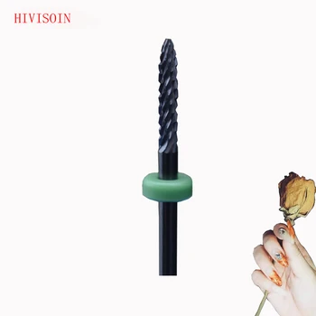 

5Pcs Black Ceramic Nail Drill Bit - Under Nail Cleaner Bit - C (1034.023)