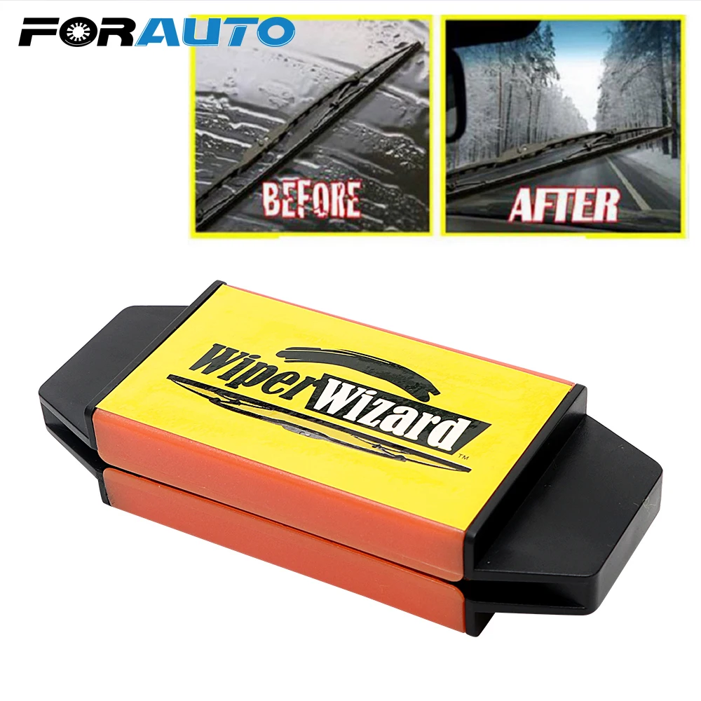 

Car Care Wiper Cleaning Brush Van Windscreen Cleaner Car Windshield Wiper Wizard Blade Restorer with 5pcs Wizard Wipes