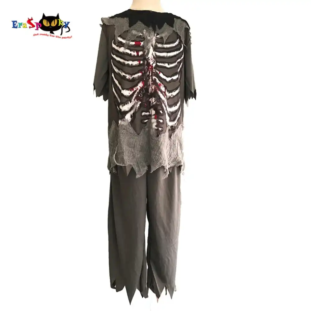 Cool Ghoul Ghost Zombie Halloween Fancy Dress Costume Kids Child Outfit