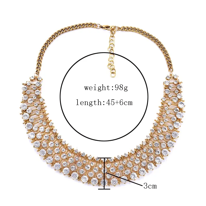Массивное ожерелье ZA, большой воротник, большие чокеры, ожерелье, подвески, Женские Ювелирные изделия, уникальное богемное этническое Кристальное ожерелье для женщин