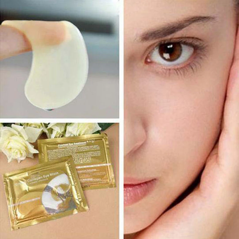 20Pair Gold Crystal Collagen Eye Mask Eye Patches Under Hyaluronic Eyes