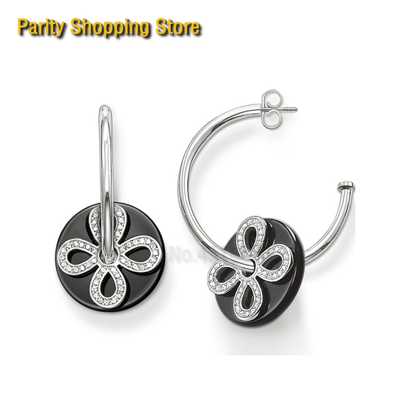 EG1295 Radiant Sun Hoop Earrings Euro-American style Glam And Soul Good Silver Jewerly For Women Ts Gift In silver-plated