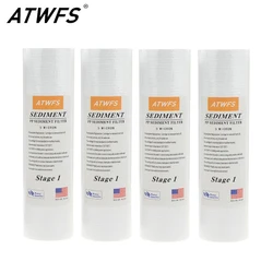 Premium Sediment Water Filter Cartridges - 5 Micron, 4-Pack, 10 for Enhanced Purification