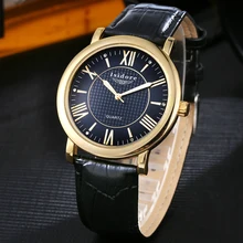 2016 Nouvelle Arrivée Homme Chiffre Romain Quartz Étanche Montre-Bracelet De Mode Loisirs Hommes Super Doux En Cuir Montre Reloj Hombre 0535