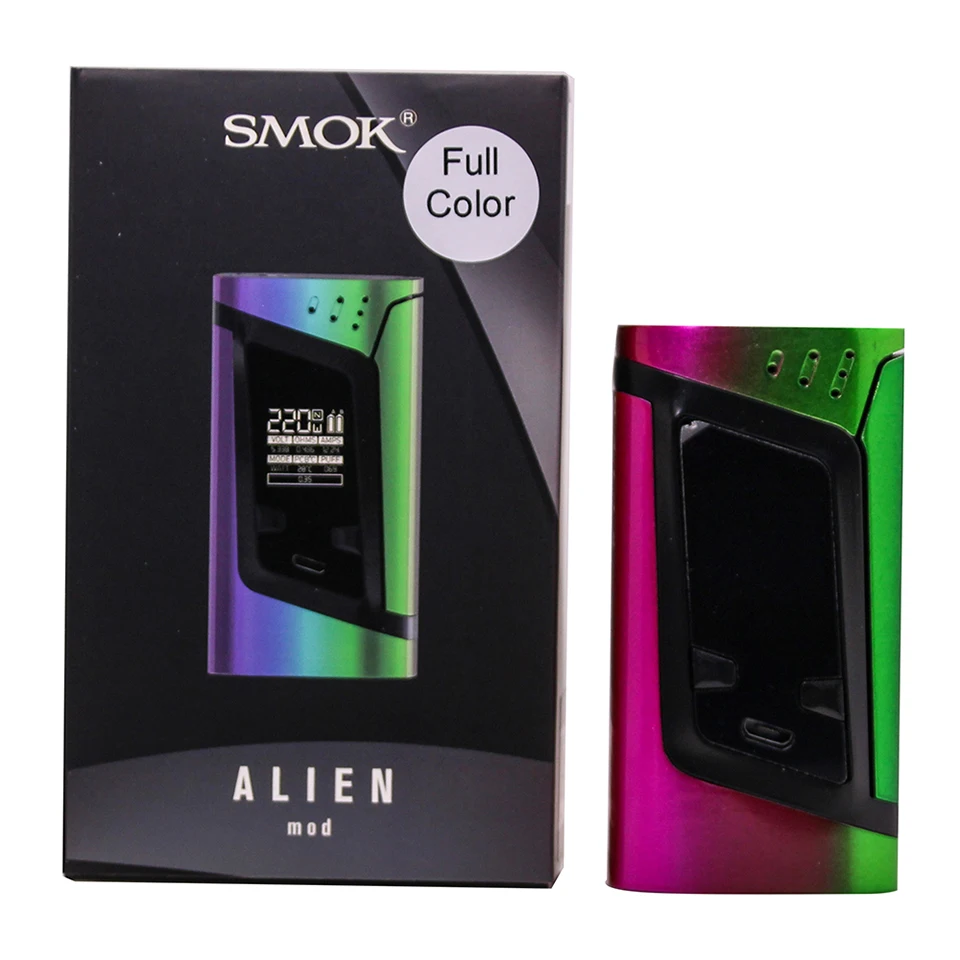 Оригинальный SMOK alien TC Box Mod 220 Вт электронная сигарета Vape для TFV8 большой детский