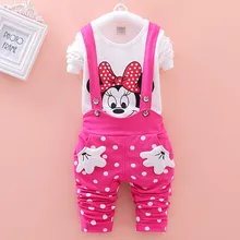 CHAUDE Tops Coton Enfants de bande dessinée Bébé Garçons Filles vêtements set enfants Vêtements costume ours t-shirt + Pantalon 2 Pcs/ensemble